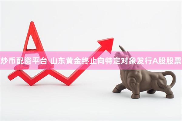 炒币配资平台 山东黄金终止向特定对象发行A股股票