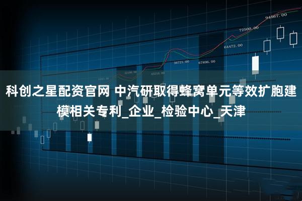 科创之星配资官网 中汽研取得蜂窝单元等效扩胞建模相关专利_企业_检验中心_天津