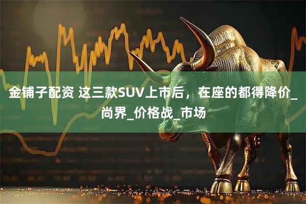 金铺子配资 这三款SUV上市后，在座的都得降价_尚界_价格战_市场
