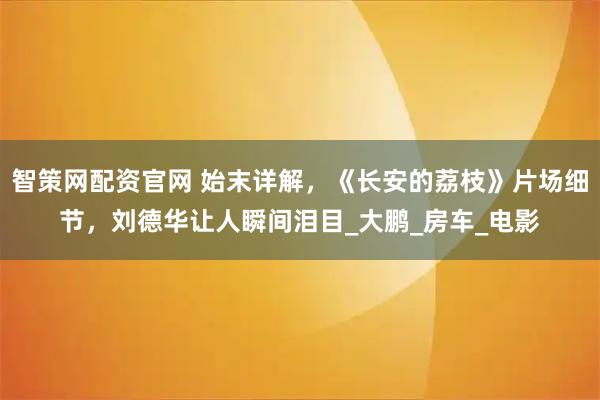 智策网配资官网 始末详解，《长安的荔枝》片场细节，刘德华让人瞬间泪目_大鹏_房车_电影